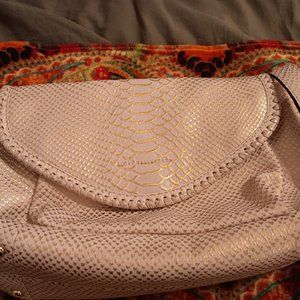 Aimee Kestenberg gold & ivory metallic crossbody bag